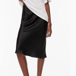 Babaton Midi Skirt, Satin